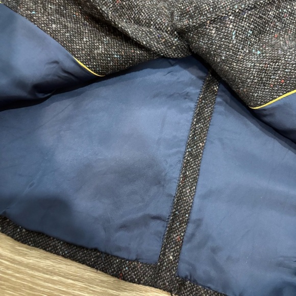 Vintage Scotland Wool Tweed Mens Gray Brown Sport Coat Blazer Jacket 42R - Picture 5 of 16